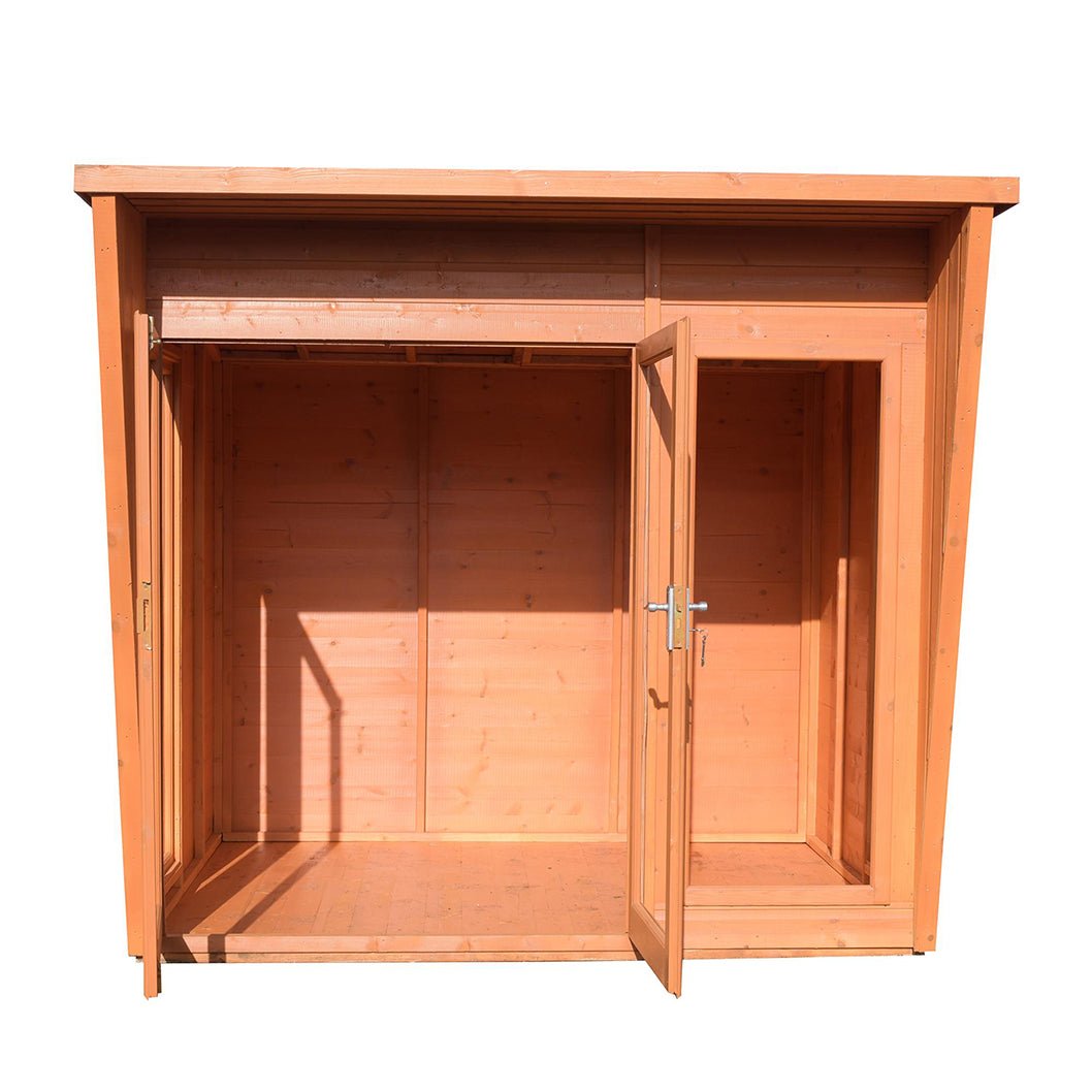 Shire Highclere Double Door T&G Modern Wooden Summerhouse - JJ Building Materials