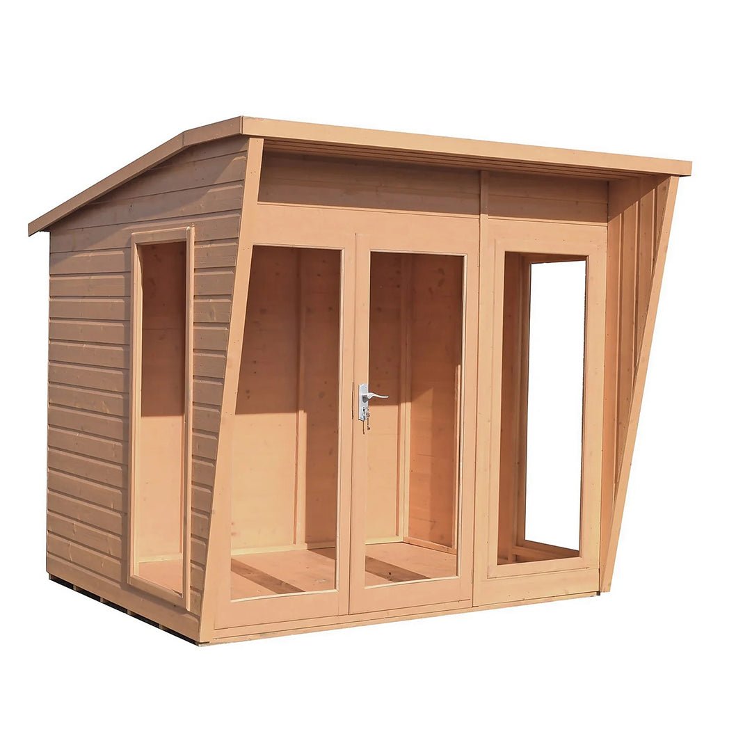 Shire Highclere Double Door T&G Modern Wooden Summerhouse - JJ Building Materials