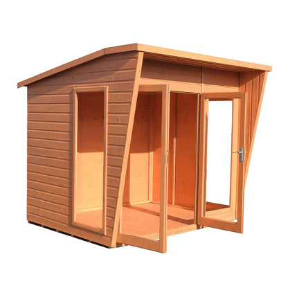Shire Highclere Double Door T&G Modern Wooden Summerhouse - JJ Building Materials