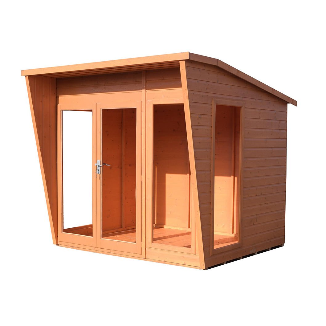 Shire Highclere Double Door T&G Modern Wooden Summerhouse - JJ Building Materials