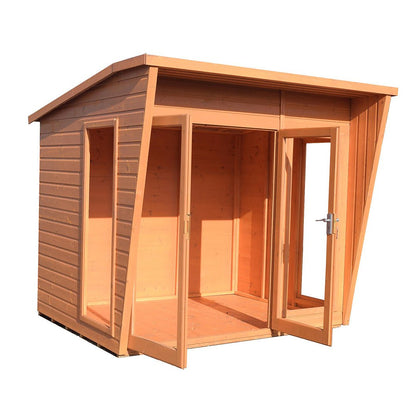 Shire Highclere Double Door T&G Modern Wooden Summerhouse - JJ Building Materials