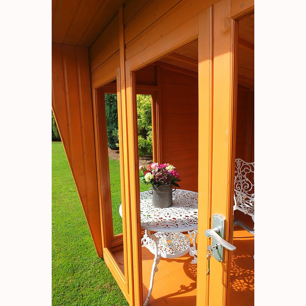 Shire Highclere Double Door T&G Modern Wooden Summerhouse - JJ Building Materials