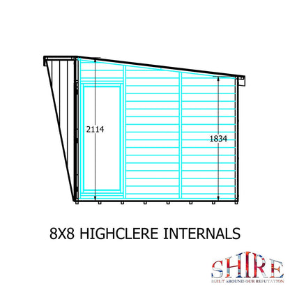 Shire Highclere Double Door T&G Modern Wooden Summerhouse - JJ Building Materials