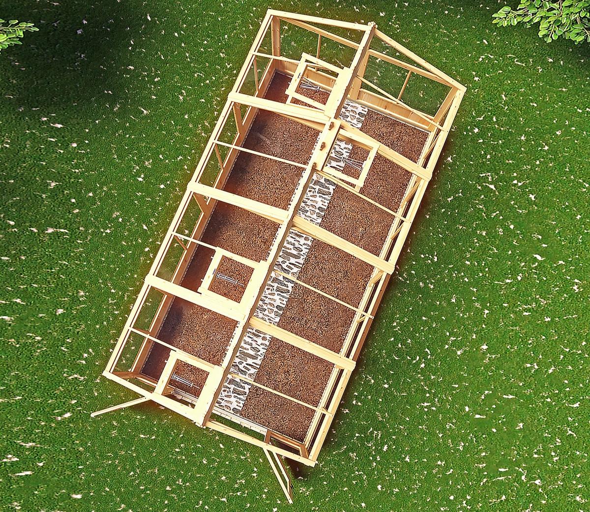 Shire Holkham Glazed Toughened Glass Greenhouse 8 x 16ft - JJ Building Materials