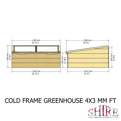 Shire Holkham Pressure Treated Cold Frame - JJ Building Materials