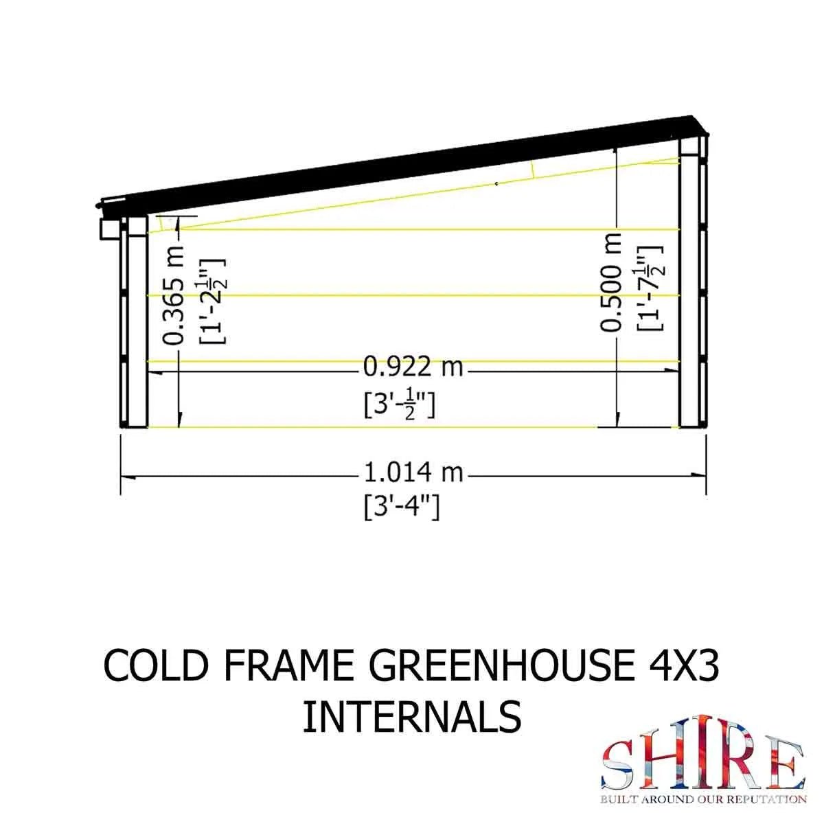 Shire Holkham Pressure Treated Cold Frame - JJ Building Materials