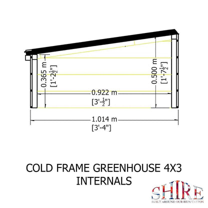 Shire Holkham Pressure Treated Cold Frame - JJ Building Materials