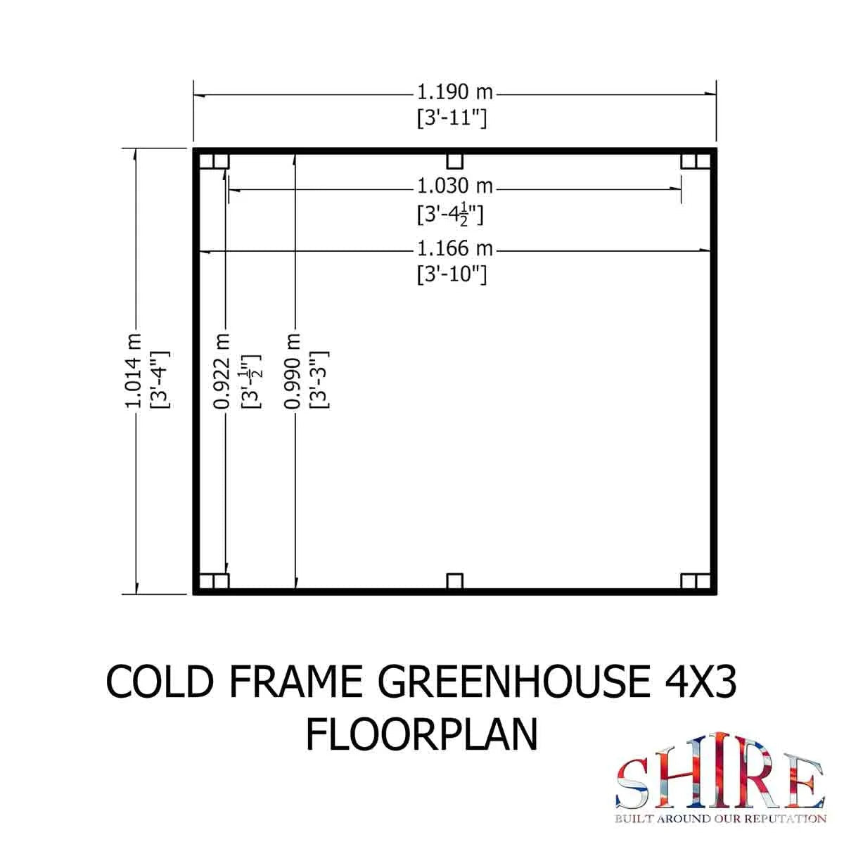 Shire Holkham Pressure Treated Cold Frame - JJ Building Materials