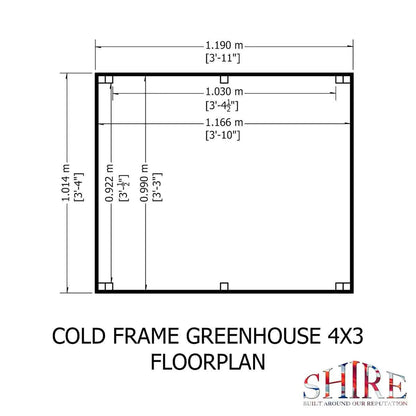 Shire Holkham Pressure Treated Cold Frame - JJ Building Materials