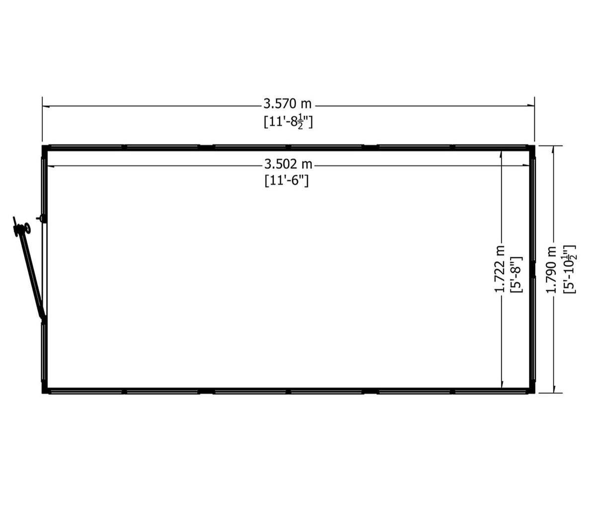 Shire Holkham Wooden 6 x 12ft Greenhouse - JJ Building Materials