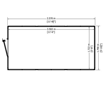 Shire Holkham Wooden 6 x 12ft Greenhouse - JJ Building Materials