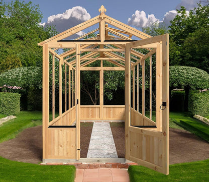 Shire Holkham Wooden 6 x 12ft Greenhouse - JJ Building Materials