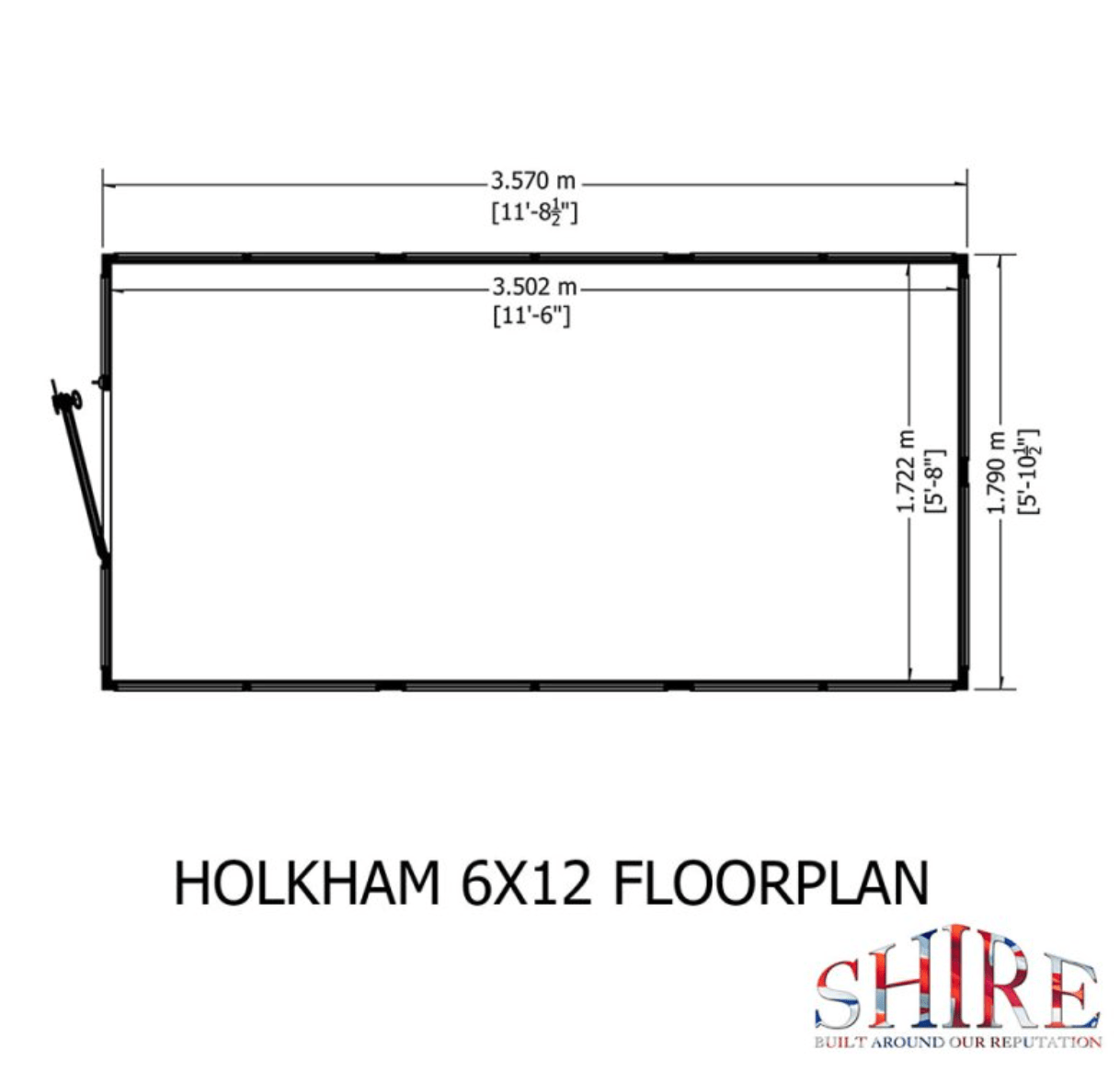 Shire Holkham Wooden 6 x 12ft Greenhouse - JJ Building Materials