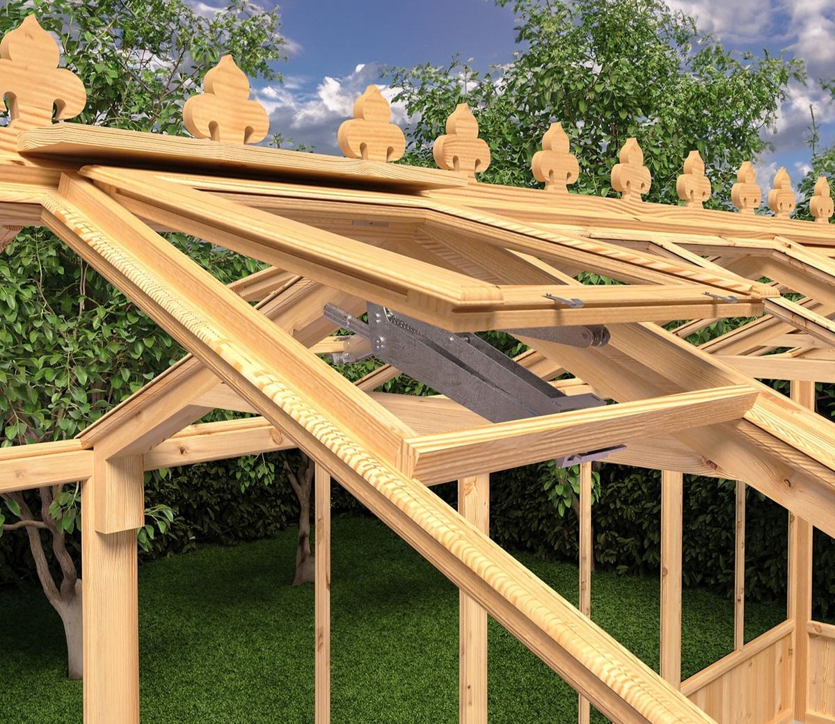 Shire Holkham Wooden 6 x 12ft Greenhouse - JJ Building Materials