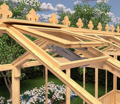 Shire Holkham Wooden 6 x 16ft Greenhouse - JJ Building Materials