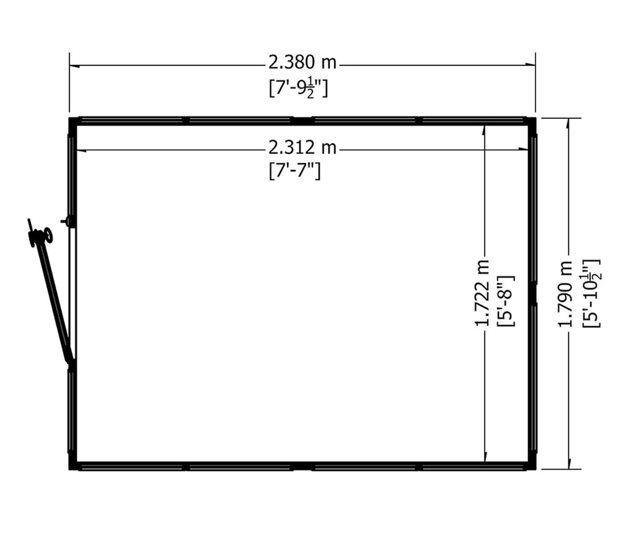 Shire Holkham Wooden 6 x 8ft Greenhouse - JJ Building Materials