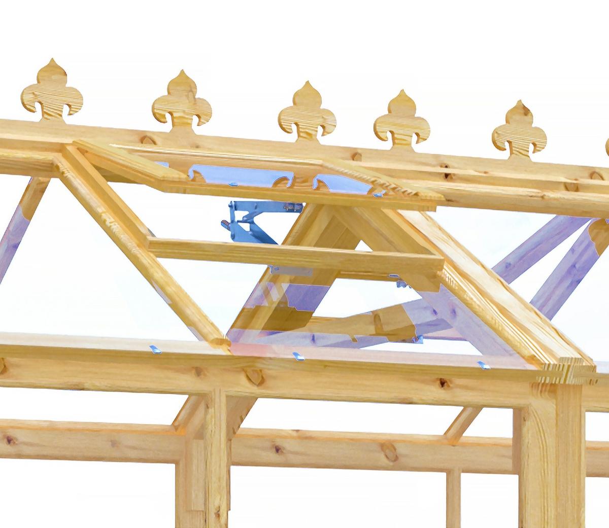 Shire Holkham Wooden 6 x 8ft Greenhouse - JJ Building Materials