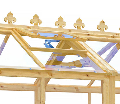 Shire Holkham Wooden 6 x 8ft Greenhouse - JJ Building Materials