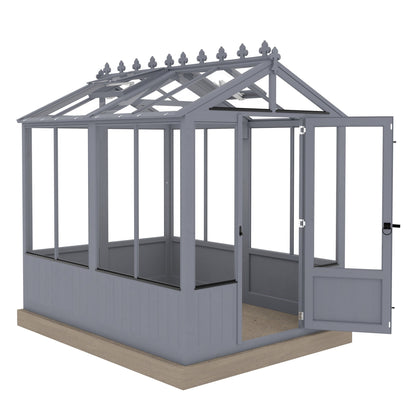 Shire Holkham Wooden 6 x 8ft Greenhouse - JJ Building Materials