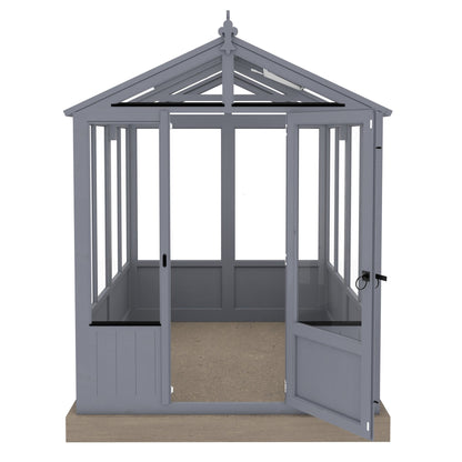 Shire Holkham Wooden 6 x 8ft Greenhouse - JJ Building Materials