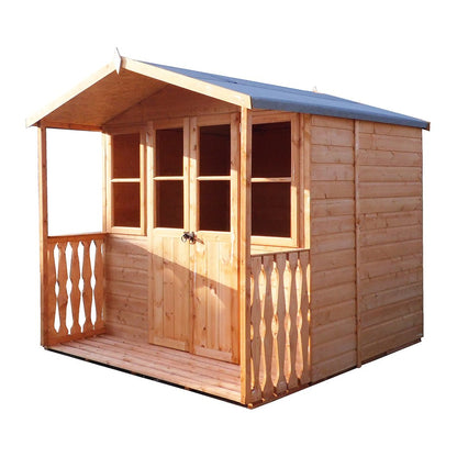 Shire Houghton 7x7ft Double Door T&G Wooden Summerhouse - JJ Building Materials