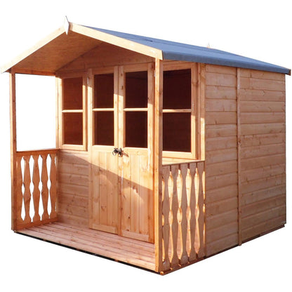 Shire Houghton 7x7ft Double Door T&G Wooden Summerhouse - JJ Building Materials