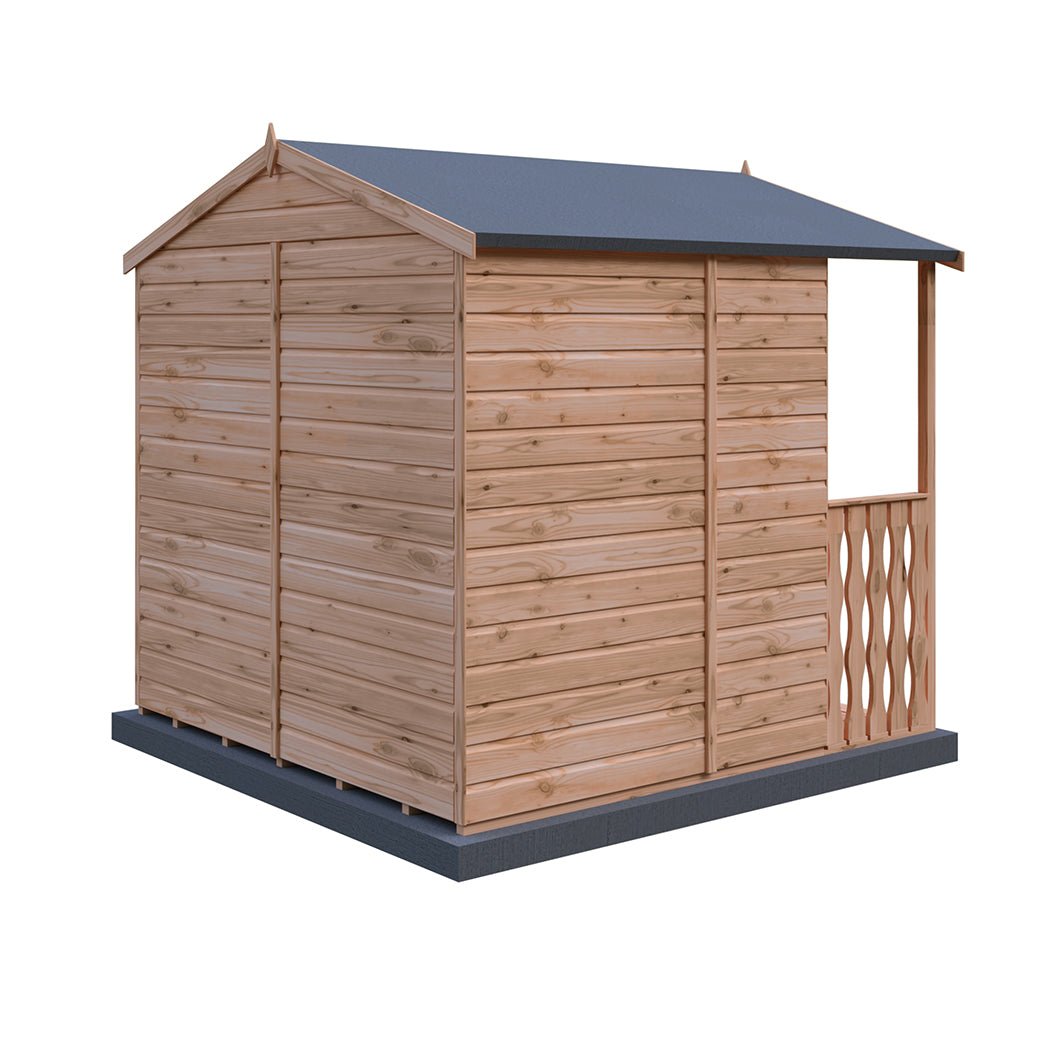 Shire Houghton 7x7ft Double Door T&G Wooden Summerhouse - JJ Building Materials