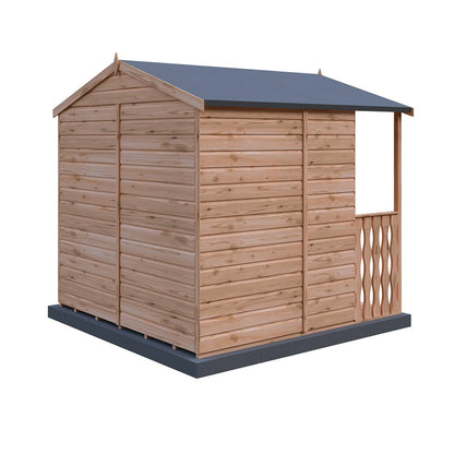 Shire Houghton 7x7ft Double Door T&G Wooden Summerhouse - JJ Building Materials