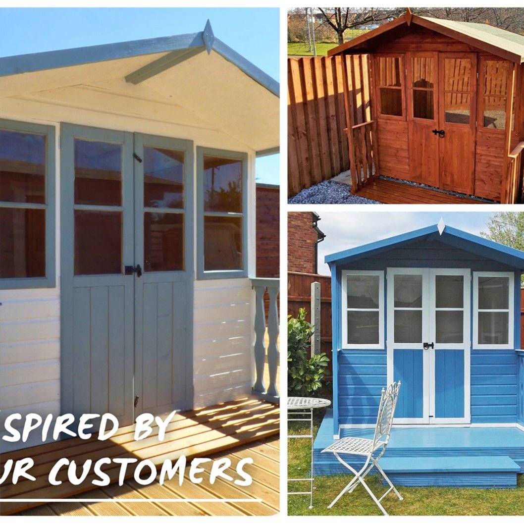 Shire Houghton 7x7ft Double Door T&G Wooden Summerhouse - JJ Building Materials