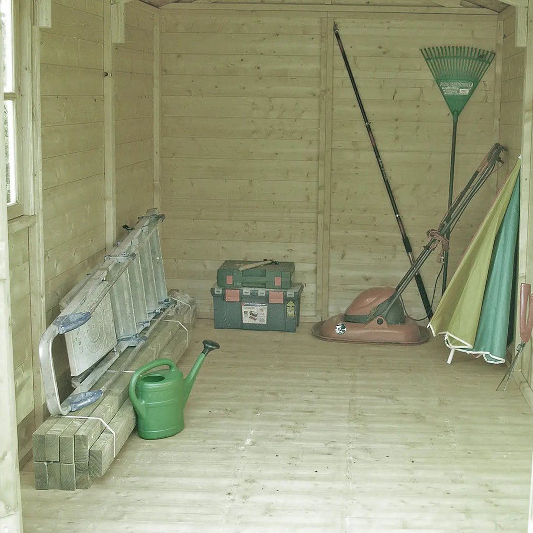 Shire Jersey 7x13ft T&G Double Door Apex Wooden Shed - JJ Building Materials