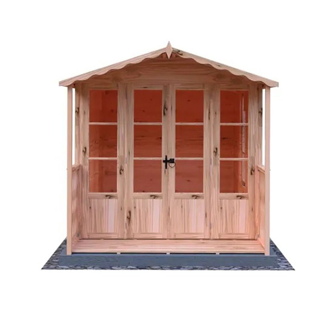 Shire Kensington 7x10ft Double Door T&G Wooden Summerhouse - JJ Building Materials