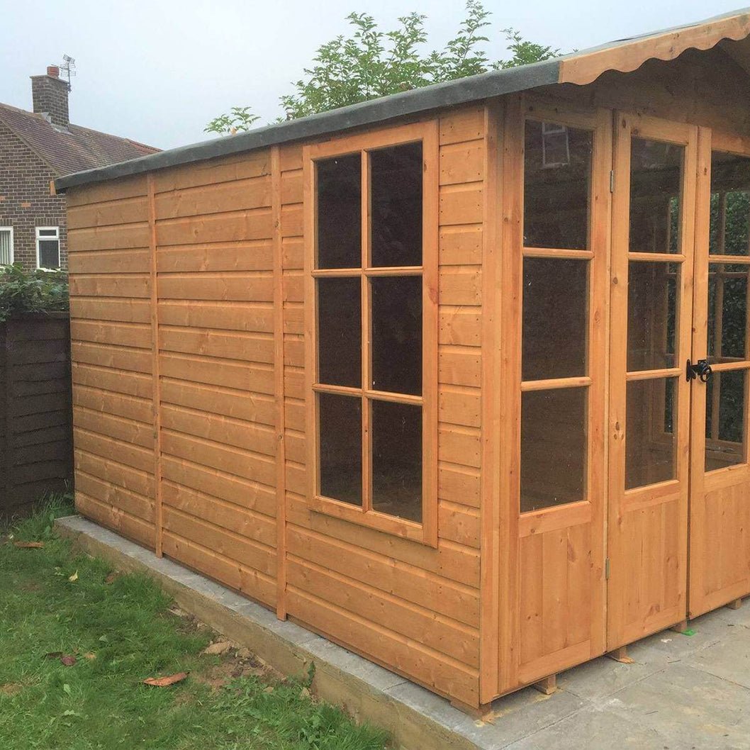 Shire Kensington 7x10ft Double Door T&G Wooden Summerhouse - JJ Building Materials