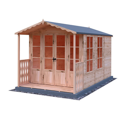 Shire Kensington 7x10ft Double Door T&G Wooden Summerhouse - JJ Building Materials