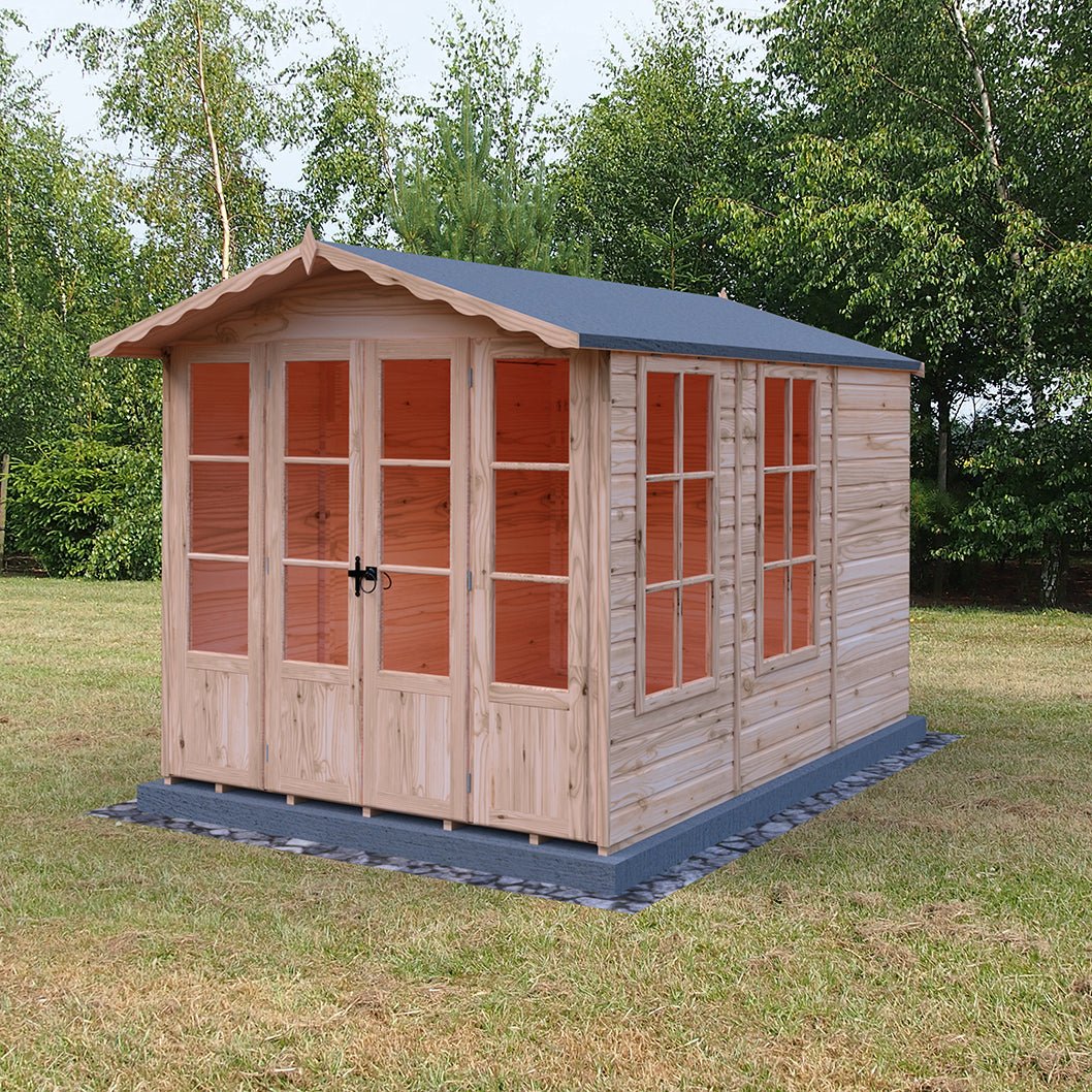 Shire Kensington 7x10ft Double Door T&G Wooden Summerhouse - JJ Building Materials