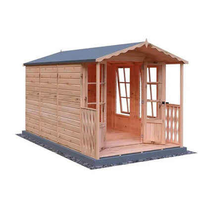 Shire Kensington 7x10ft Double Door T&G Wooden Summerhouse - JJ Building Materials