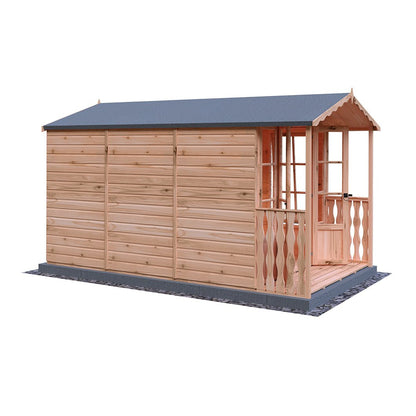 Shire Kensington 7x10ft Double Door T&G Wooden Summerhouse - JJ Building Materials