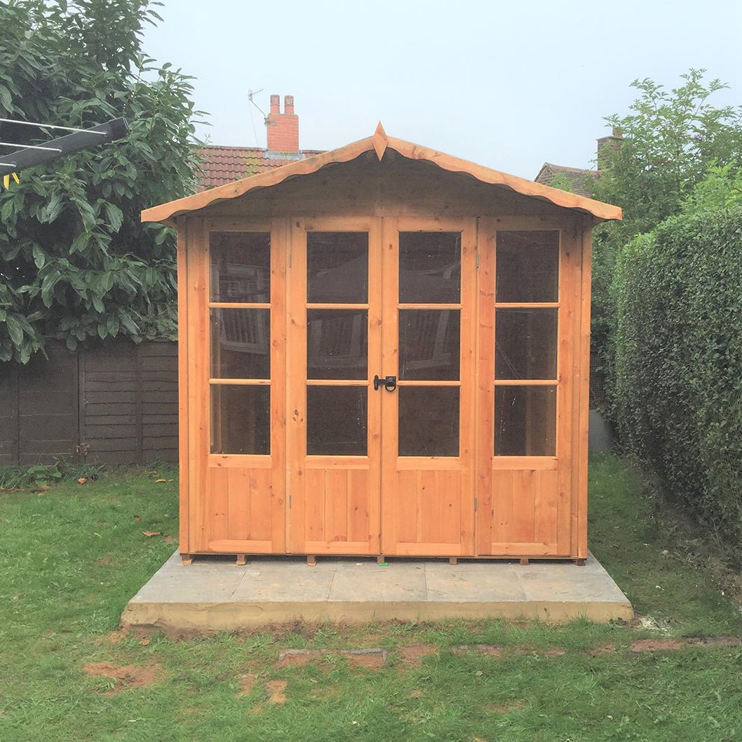 Shire Kensington 7x10ft Double Door T&G Wooden Summerhouse - JJ Building Materials