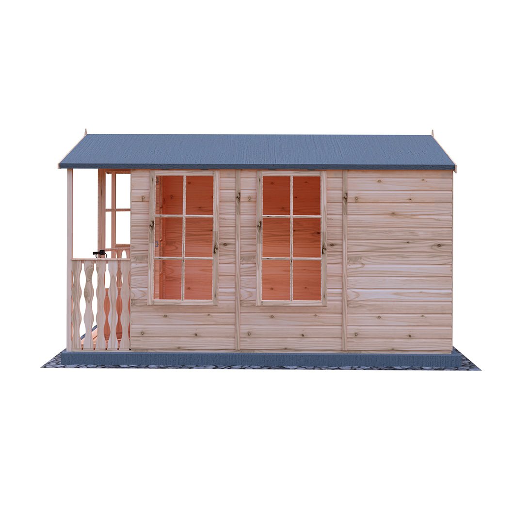 Shire Kensington 7x10ft Double Door T&G Wooden Summerhouse - JJ Building Materials
