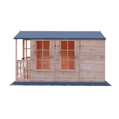 Shire Kensington 7x10ft Double Door T&G Wooden Summerhouse - JJ Building Materials