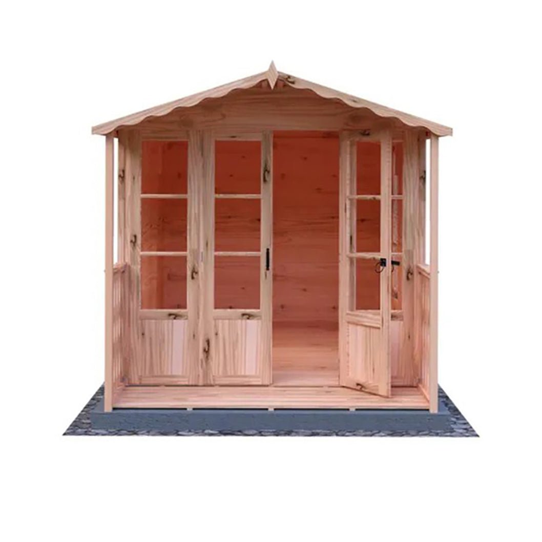 Shire Kensington 7x10ft Double Door T&G Wooden Summerhouse - JJ Building Materials