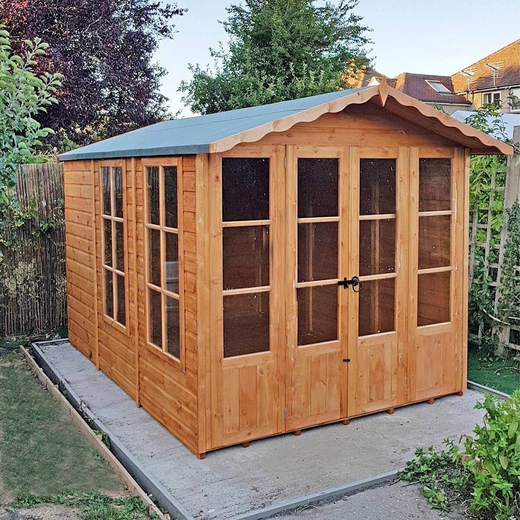 Shire Kensington 7x10ft Double Door T&G Wooden Summerhouse - JJ Building Materials