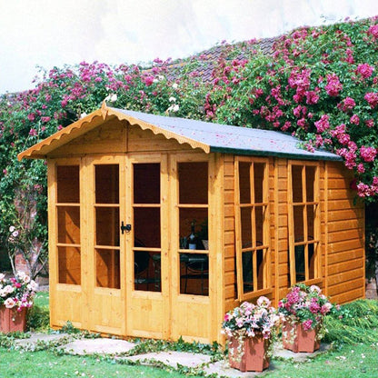 Shire Kensington 7x10ft Double Door T&G Wooden Summerhouse - JJ Building Materials