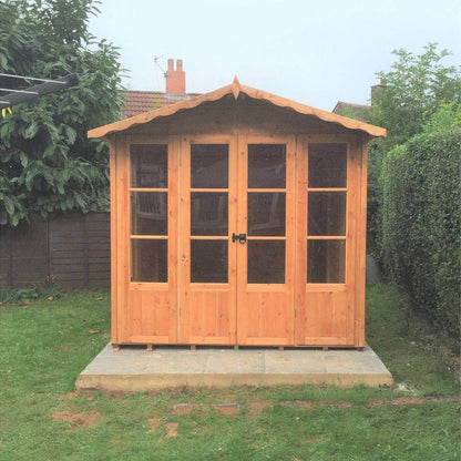 Shire Kensington 7x10ft Double Door T&G Wooden Summerhouse - JJ Building Materials