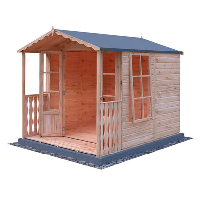 Shire Kensington 7x7ft Double Door T&G Wooden Summerhouse - JJ Building Materials