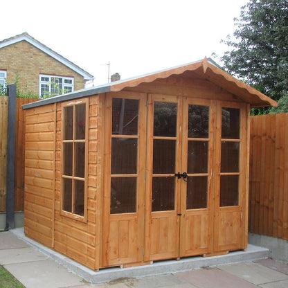 Shire Kensington 7x7ft Double Door T&G Wooden Summerhouse - JJ Building Materials