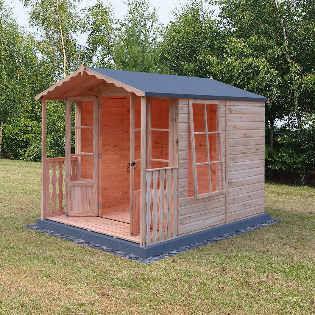 Shire Kensington 7x7ft Double Door T&G Wooden Summerhouse - JJ Building Materials