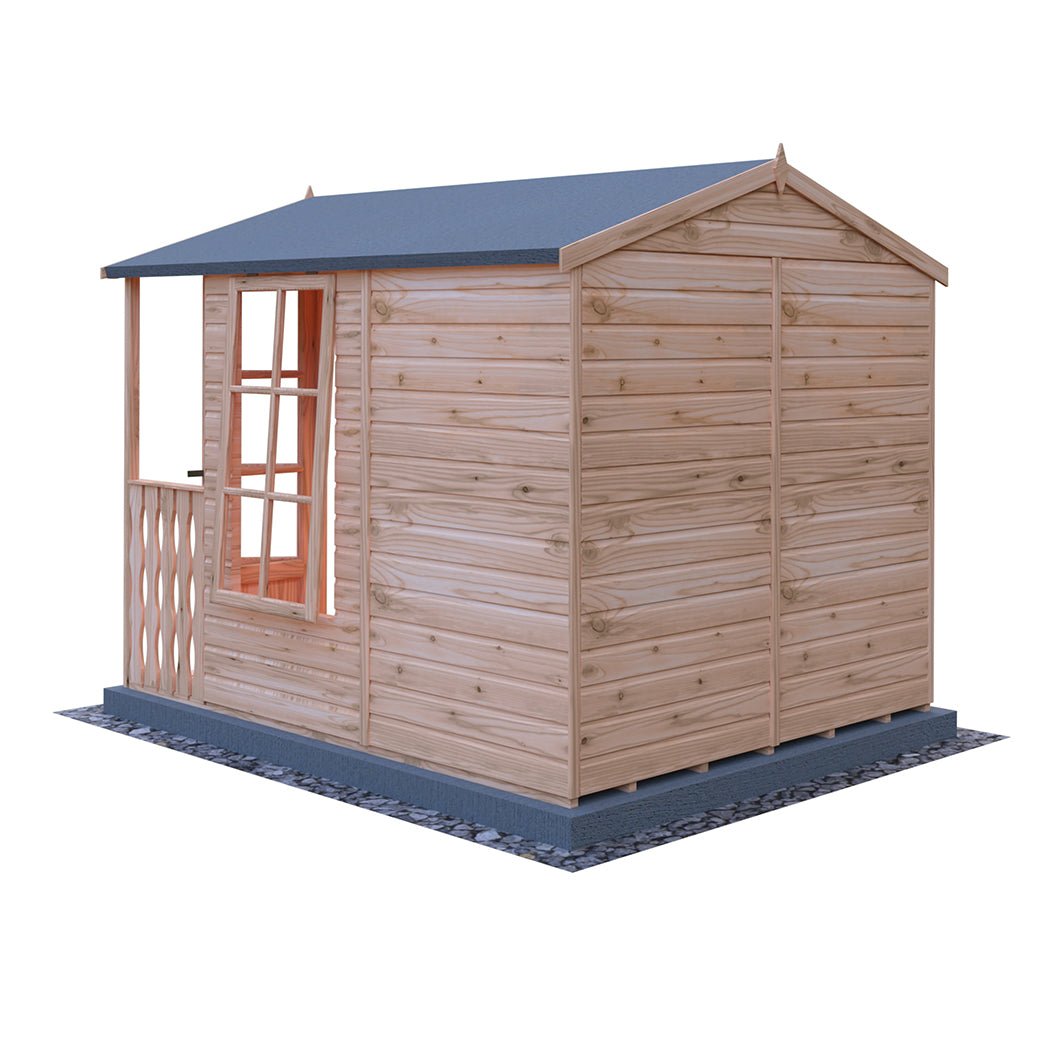 Shire Kensington 7x7ft Double Door T&G Wooden Summerhouse - JJ Building Materials