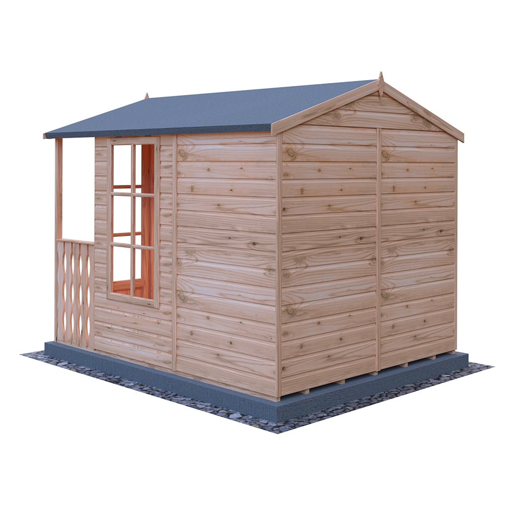 Shire Kensington 7x7ft Double Door T&G Wooden Summerhouse - JJ Building Materials