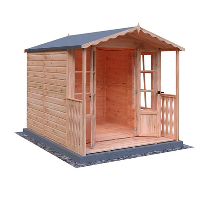 Shire Kensington 7x7ft Double Door T&G Wooden Summerhouse - JJ Building Materials