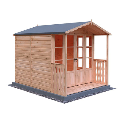 Shire Kensington 7x7ft Double Door T&G Wooden Summerhouse - JJ Building Materials